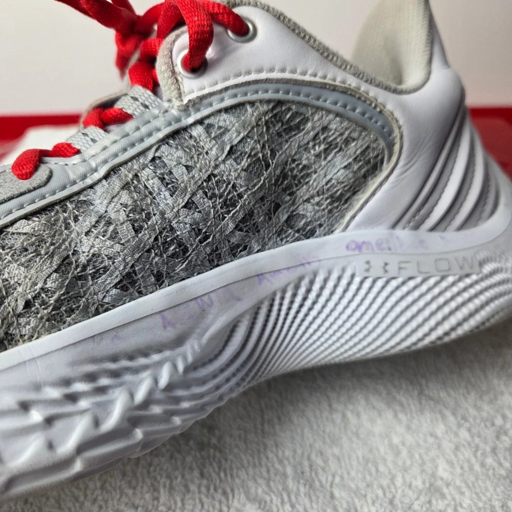 Under Armour Curry Flow‎ 9 Team White Red Basketball 2022 Men's 8 Women's 9.5